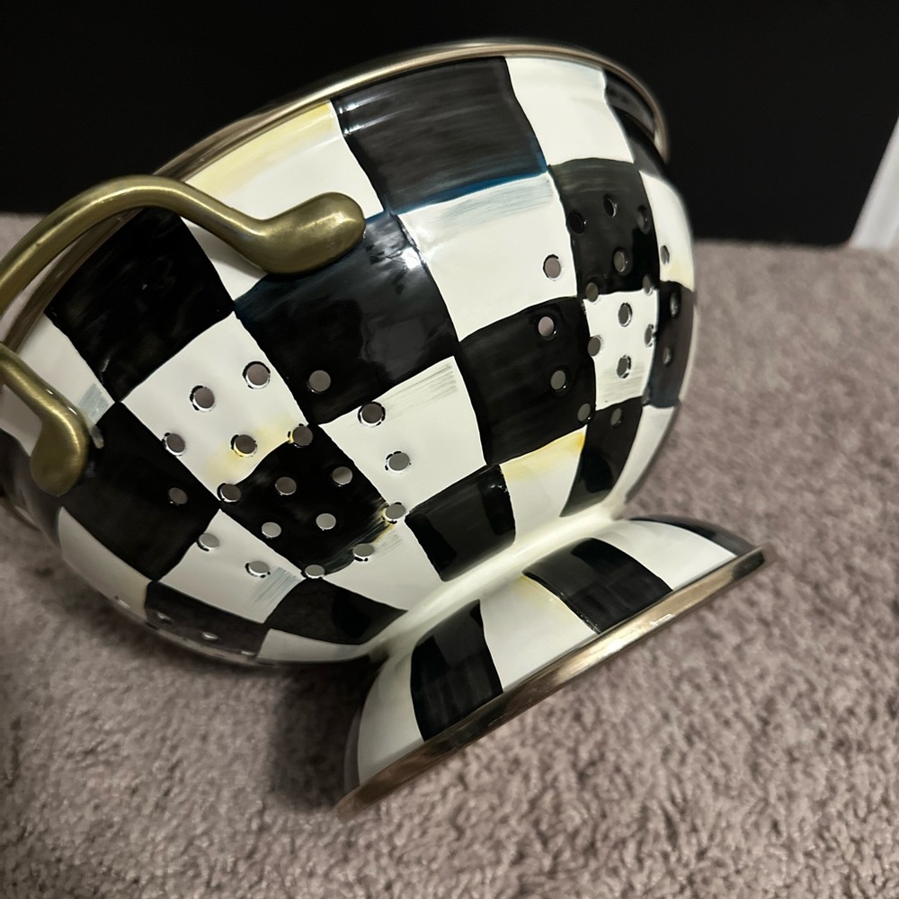 MacKenzie-Childs courtly check colander - Picture 7 of 9